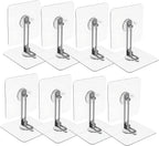 8Pcs Adhesive Furniture Wall Anchors No Drill Furniture Anti Tip Stickers for Bookcase Dresser Cabinet Safety and Stability Protection