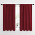 NICETOWN Christmas Burgundy Curtains Blackout Drape Panels by NICETOWN
