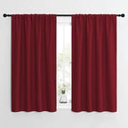 NICETOWN Christmas Burgundy Curtains Blackout Drape Panels by NICETOWN