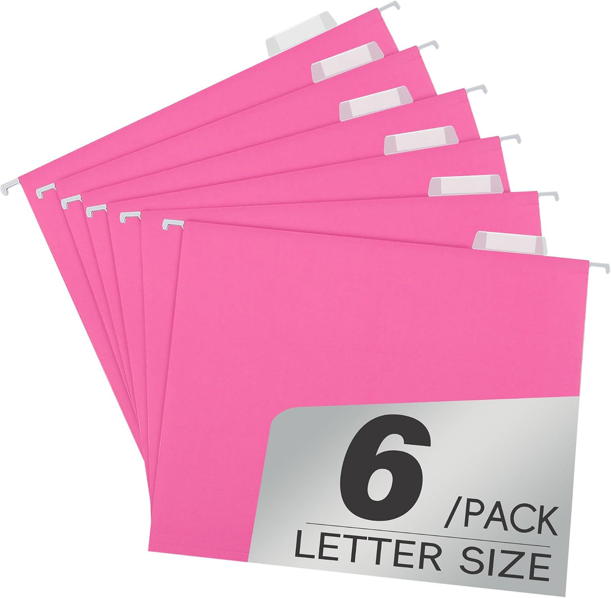 pmybupo Hanging File Folders,25 Pack Yellow Letter Size Hanging File Folders with 1/5-Cut Tabs,Ideal for Home and Office Organization and Papers Classification