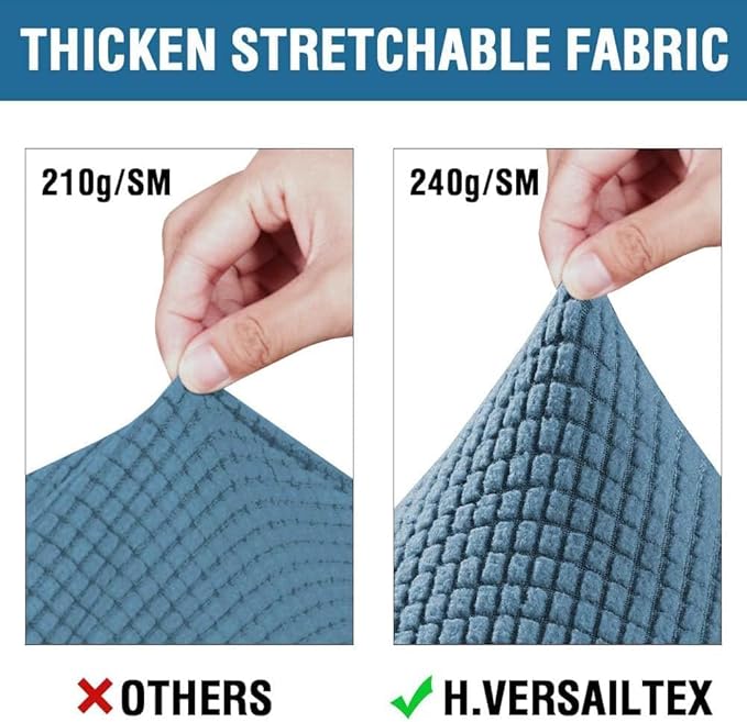 H.VERSAILTEX 4 Piece Stretch Sofa Covers - Image 3