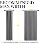 NICETOWN Blackout Curtains 72 for Office - Image 7