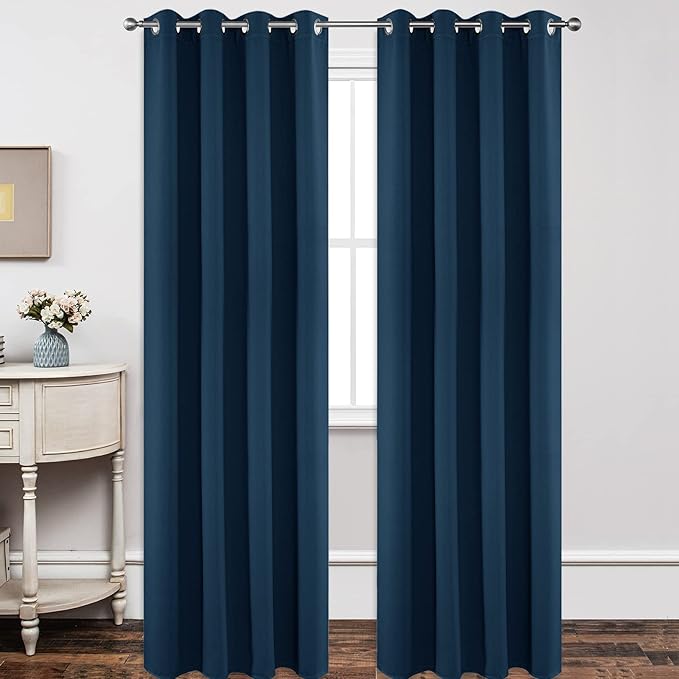 Joydeco Blackout Curtains 108 Inch Length 2 Panels Set, Thermal Insulated Long by JOYDECO