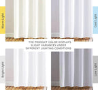 NICETOWN Pure White Curtains 2 Panels 84 inches Long - Image 2