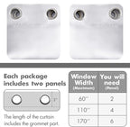 MIULEE Room Darkening Curtains, Chirstmas Thermal Insulated Drapes Solid Window - Image 6