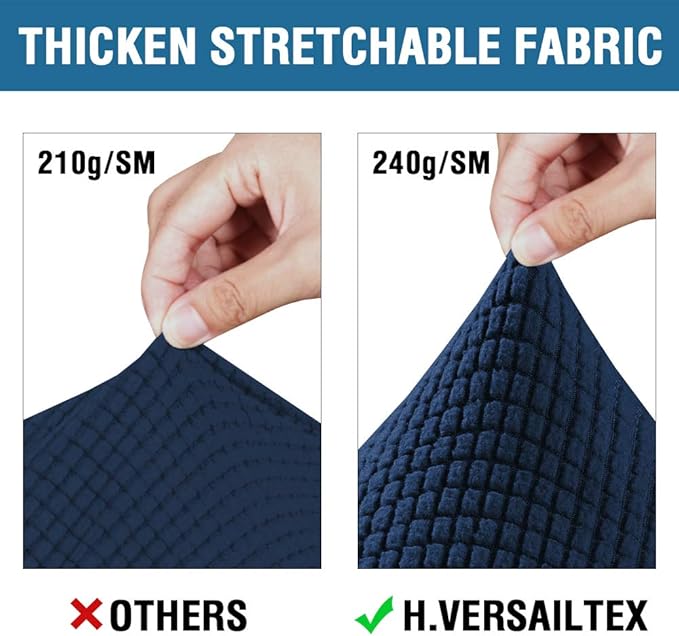 H.VERSAILTEX 3 Piece Stretch Sofa Covers - Image 3
