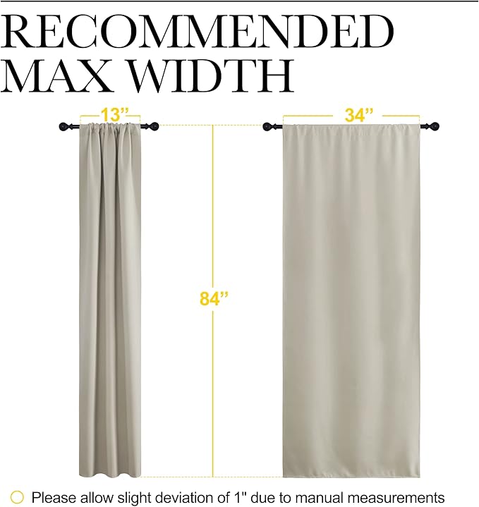 NICETOWN Blackout Curtains for Living Curtains, Room Darkening Window Curtain - Image 7