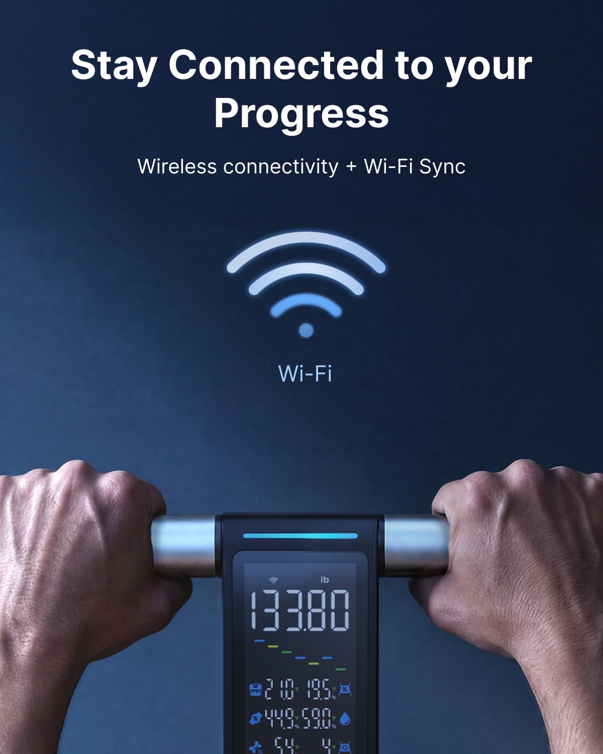 RENPHO Smart Scale with Large Handle Display, Wi-Fi & Wireless Connection