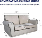 PureFit Super Stretch Sofa Slipcover – Spandex Non Slip Soft Couch Sofa Cover - Image 6