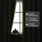Estelar Textiler Aqua and Beige Ombre Blackout Curtains for Bedroom 84 Inch