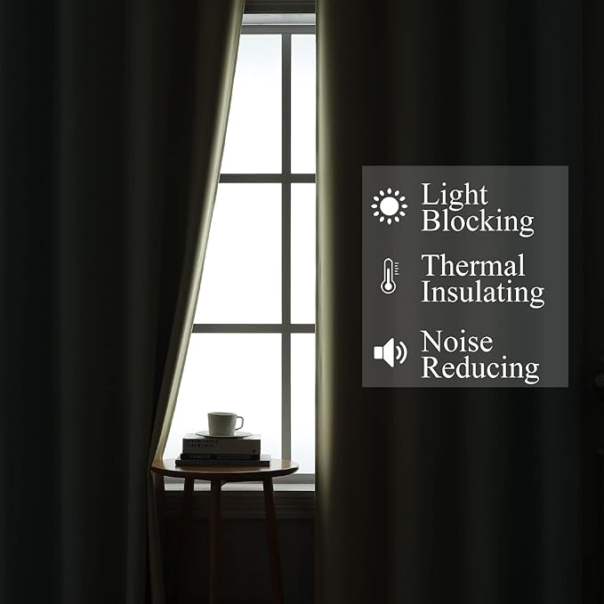 Estelar Textiler Full Room Darkening Gradient Blackout Curtains 72 Inch Length - Image 3