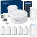 WiFi Door Alarm System, 10-Piece DIY Wireless Alarm Kit with Door Sensors