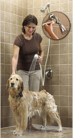 Rinse Ace Snap 'N Spray Quick-Connect and Detachable Shower Hose with On/Off Sprayer, White, 6-Foot