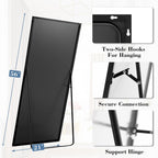 DUMOS 64"x21" Full Length Mirror with Stand, Full Body Floor Mirror