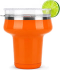 Sursip 16oz Insulated Margarita Tumbler, Cocktail Glass with Lid & Straws