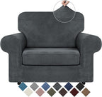 WEERRW Velvet Stretch Chair Sofa Slipcover by WEERRW
