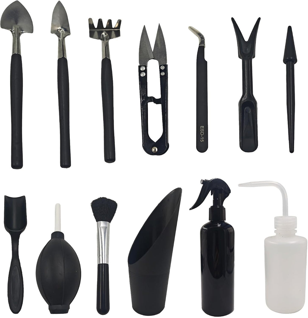 13Pcs Succulent Tools Set Mini Garden Tool Kit Transplanting Tools for Succulent Care Miniature Gardening Plant Watering Houseplant