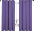 NICETOWN Bedroom Curtain Panels Blackout Draperies, Thermal Insulated Solid - Image 2