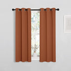 NICETOWN Burnt Orange Window Curtains Blackout Drapes, Thermal Insulated Solid by NICETOWN