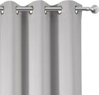 LEMOMO Blackout Curtains 52 x 120 Inch Long Light Grey Curtains Set of 2 Panels - Image 6