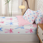 Erosebridal Ribbon Bowknot Zipper Bedding Set Twin Zip Up Bedding