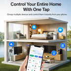 Smart Plug, Works with Alexa & Google Assistant, Smart Life App & Voice Control, Energy Monitoring, Timer Scheduling, No Hub Required, App Remote Control, 2.4 GHz WiFi Outlet, 10A 2-Pack