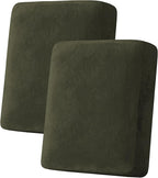H.VERSAILTEX Velvet Stretch Couch Cushion Cover Plush Cushion Slipcover by HVERSAILTEX
