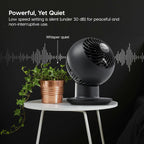 IRIS USA WOOZOO Air Circulator Fan with Remote, 5 Speeds, Quiet Fan, Black