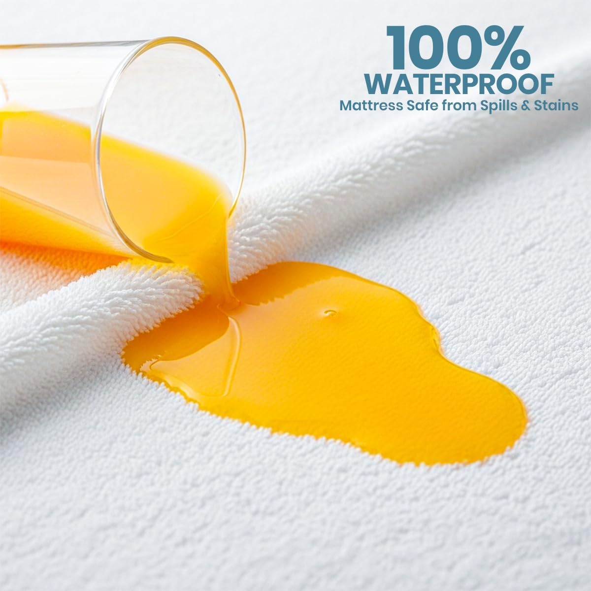 Utopia Bedding 100% Waterproof Queen Size Mattress Protector Noiseless