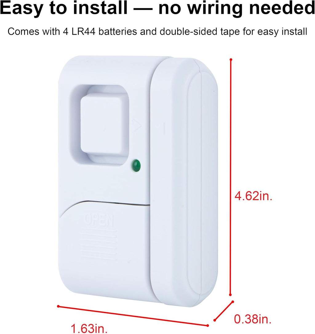 UltraPro Personal Security Window and Door Alarm, 4 Pack, Wireless Chime