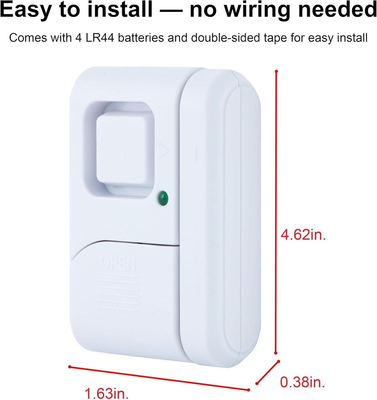 UltraPro Personal Security Window and Door Alarm, 4 Pack, Wireless Chime