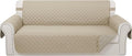 Reversible 4 Seater Sofa Cover 91 Inch Large Couch Cover Furniture Protector by LuxshareHome
