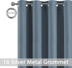 Yakamok 100% Blackout Thermal Insulated Curtains, Noise Reducing Barrier Panel - Image 3