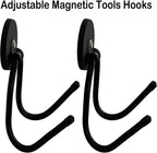 Pmsanzay 2 Pack Power Drill Tool Organizer Holder,Magnetic Tool Holders,Garage Tool Storage Rack,Heavy Duty Large Garage Magnet Utility Hooks with Rubber Coating, No Scratches - No Power Drill