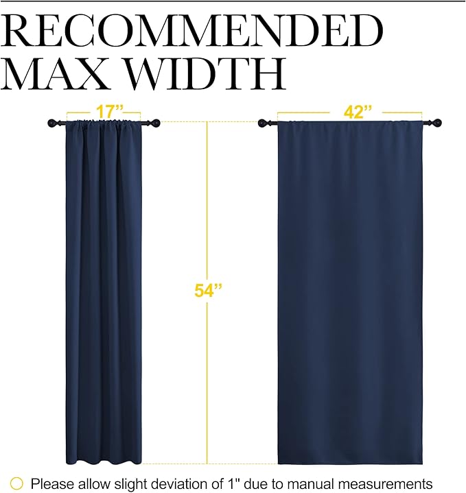 NICETOWN Kitchen Curtains, Short Blackout Curtains & Drapes, Thermal Insulated - Image 7