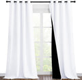 NICETOWN White 100% Blackout Curtains by NICETOWN