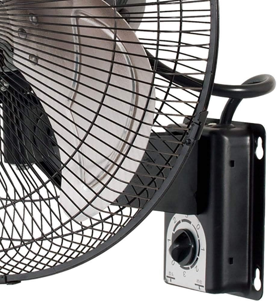 ACTIVE AIR Heavy Duty Wall Mount Fan, 16", Black