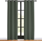 NICETOWN Thermal Curtains for Kids Room, Dark Mallard, 34 by 80 inches - Image 2