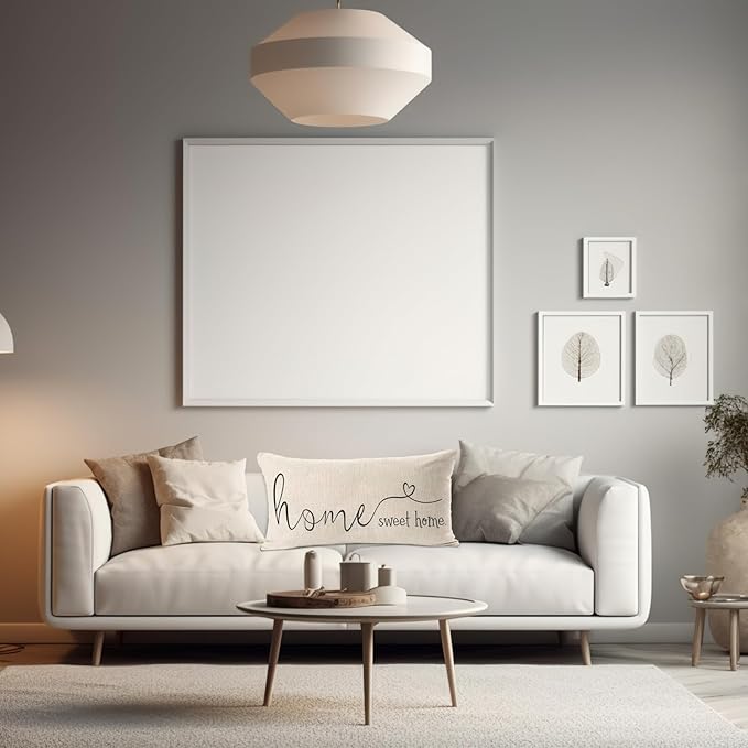 MFGNEH Home Sweet Home Quotes Farmhouse Pillow Covers 12x20 Inch, Farmhouse - Image 5