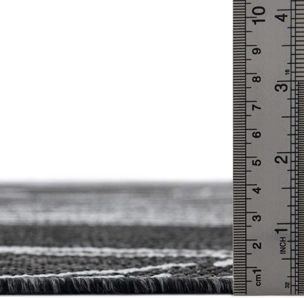 Unique Loom Outdoor Botanical Collection Area Rug - Leaf (2' x 6' 1" Runner, Ivory Charcoal)