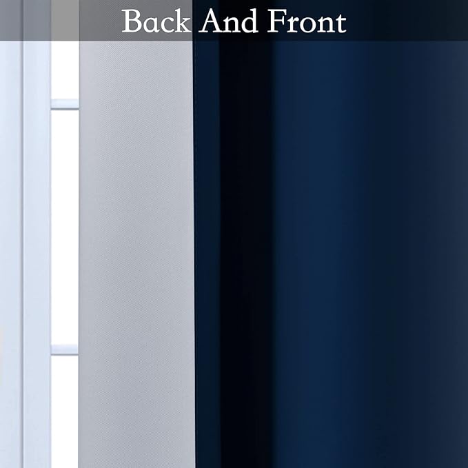 SimpleHome Ombre Room Darkening Curtains 36 inches Length - Image 5
