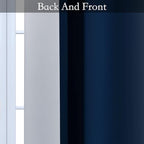 SimpleHome Ombre Room Darkening Curtains 45 inches Length - Image 5