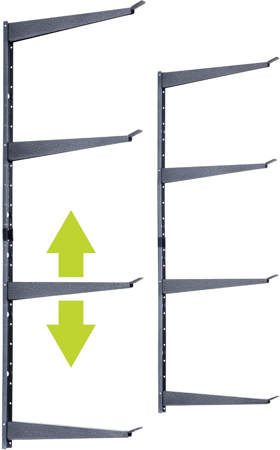 Delta Heavy Duty Lumber Storage Rack Cycle, Holds Up to 800 lbs - Easy to Install Wood Storage Rack with Fully Adjustable Arms - Steel Construction Storage Solution for Garage, Basement & Pantry