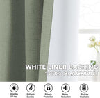 H.VERSAILTEX Linen Curtains 100% Blackout Curtains - Image 6