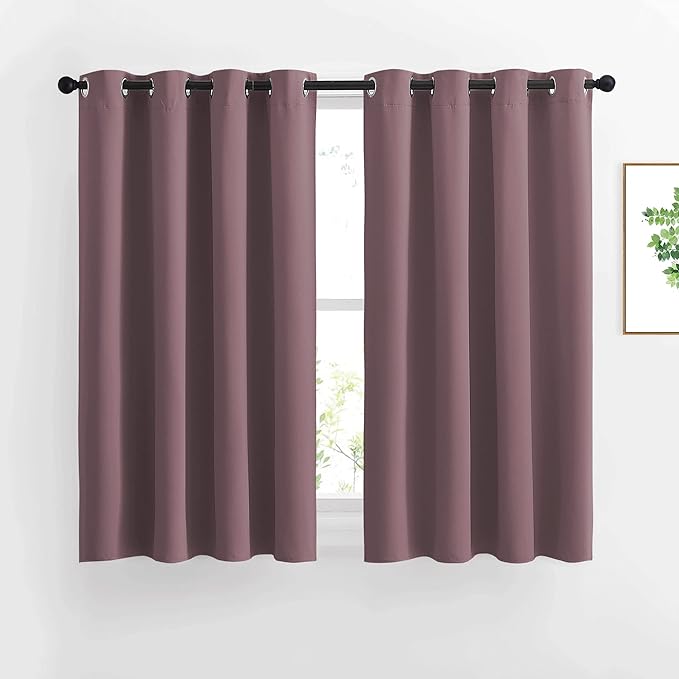 NICETOWN Blackout Small Window Curtains 54 inches Length by NICETOWN