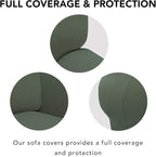 PureFit Super Stretch Sofa Slipcover – Spandex Non Slip Soft Couch Sofa Cover - Image 3