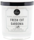 DW Home Fresh Cut Gardenia Scented Candle, 9 oz, Hand-Poured Single Wick Jar, Up to 33-Hour Burn Time, Gardenia and Jasmine Floral Fragrance for Relaxation and Gifting