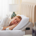 King Bed Wedge Pillow for Headboard, Fill The Gap (0-7")