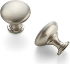Ravinte Matte Black Round Zinc Cabinet Knobs,1-1/6 Inch,5 Pack