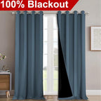 NICETOWN Full Shading Curtains 90 inches Long 2 Panels Set - Image 2